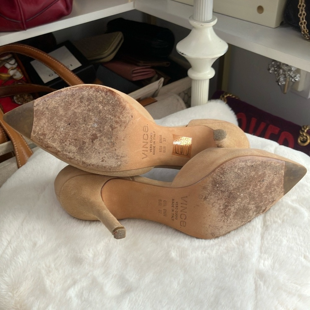 Vince Tan Suede Heels - Picture 7 of 7